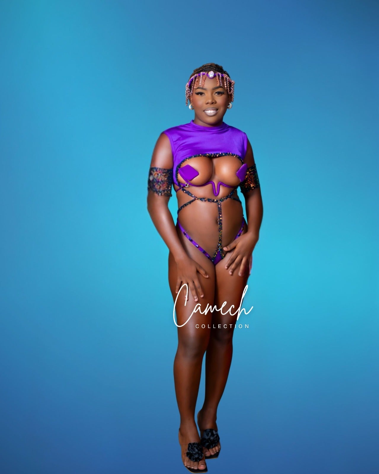 Amethyst Trikini set